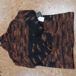 Renault Bis Japan Wool Blend Open Front Cardigan Size 9 NWT